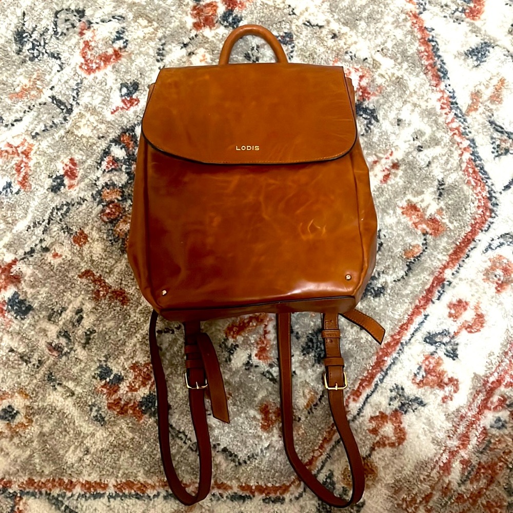 Lodis Real Leather Backpack